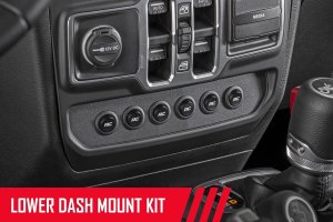 Jeep Wrangler Unlimited Multiple Light Controller - Lower Dash - Rough Country - MLC-6 - '18-'23
